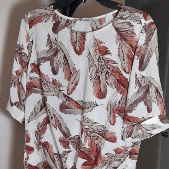 Cream & Brown Top - Picture 1 of 2